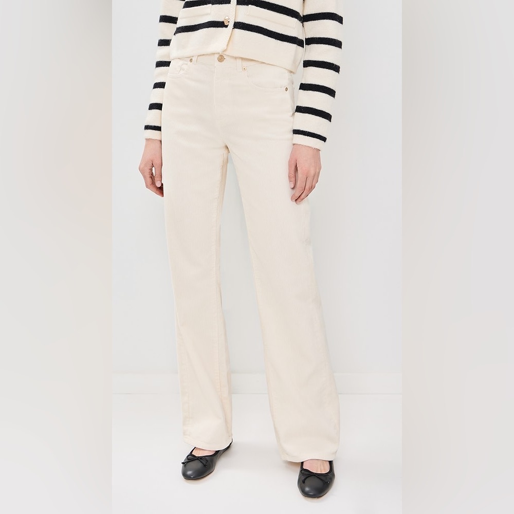 7 for All Mankind Cream Flare Corduroy Pants‎ - 29